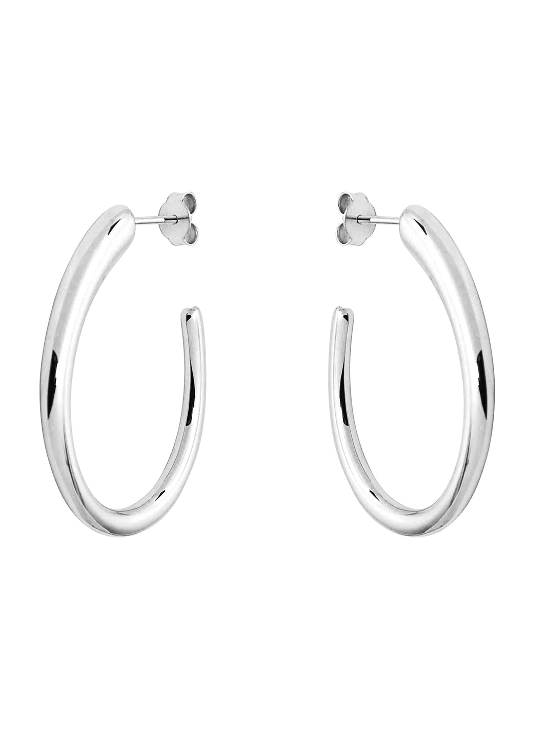 Silver Cassino Electroformed Earrings – Rhodium