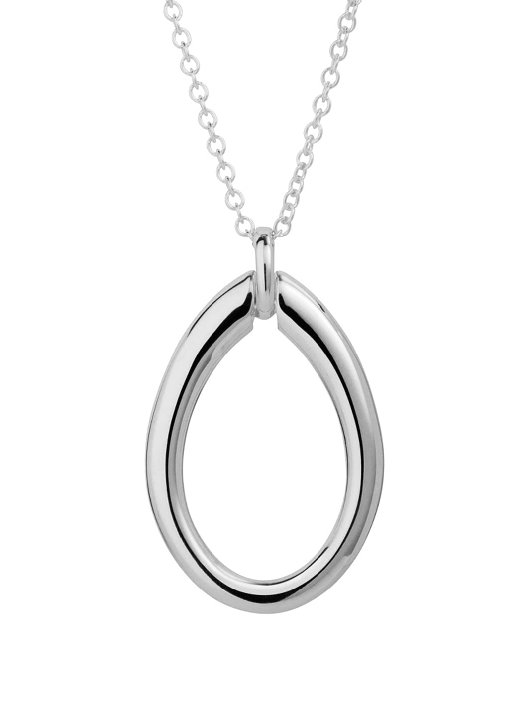 Silver Cassino Electroformed Necklace – Rhodium