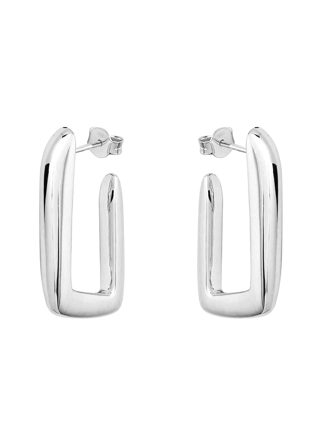 Silver Cesana Electroformed Earrings – Rhodium