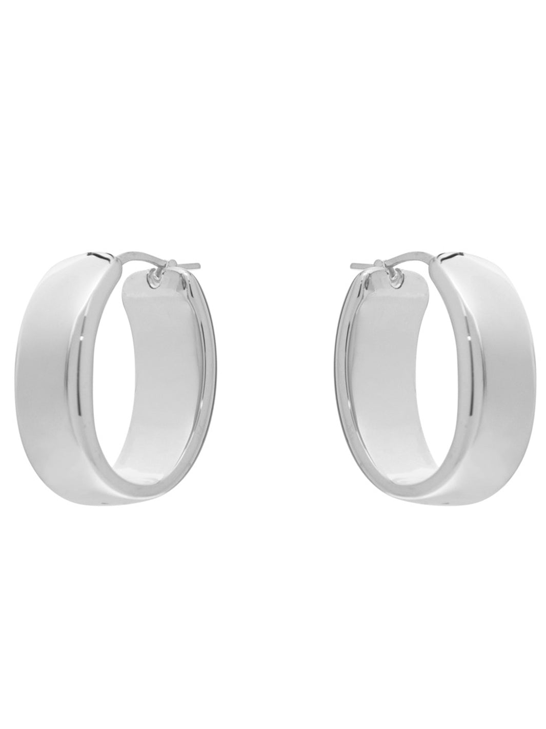 Silver Corato Electroformed Earrings – Rhodium