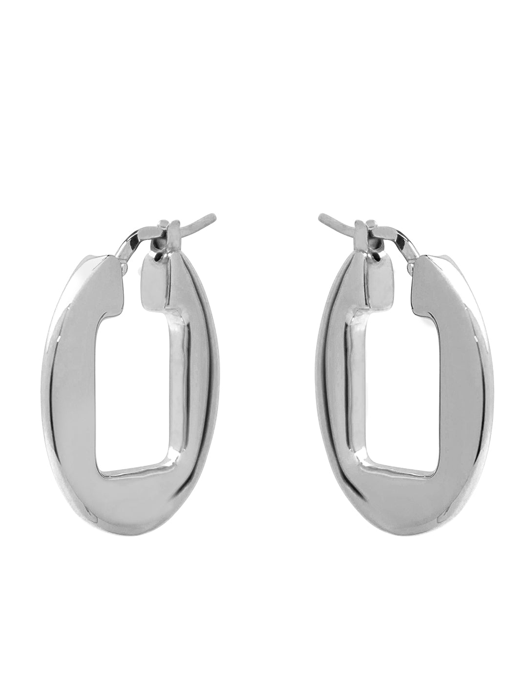 Silver Treviso Electroformed Earrings – Rhodium