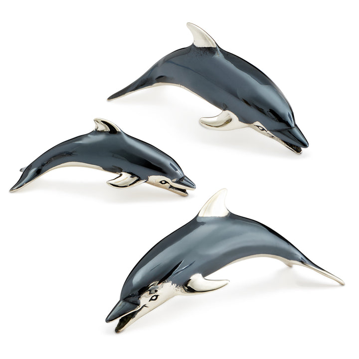 Saturno Silver Dolphin Family – Oxidised