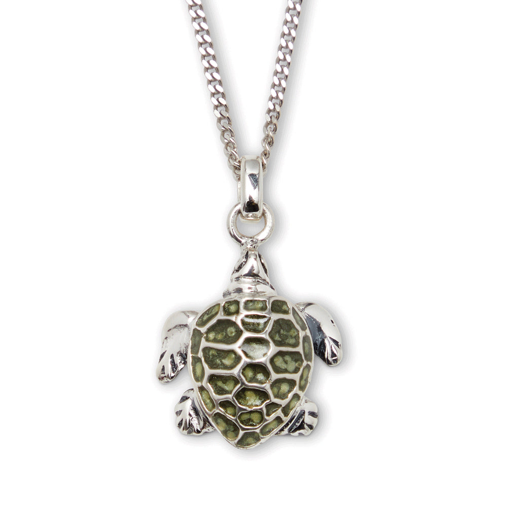 Saturno Silver & Enamelled Turtle