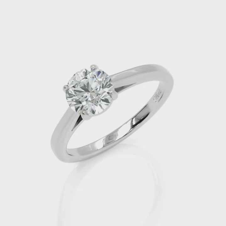 Platinum Laboratory Grown 1.50ct brilliant cut diamond solitaire ring