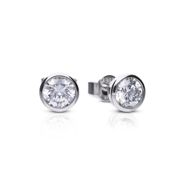 Diamonfire Bezel Set Solitaire Stud Earrings