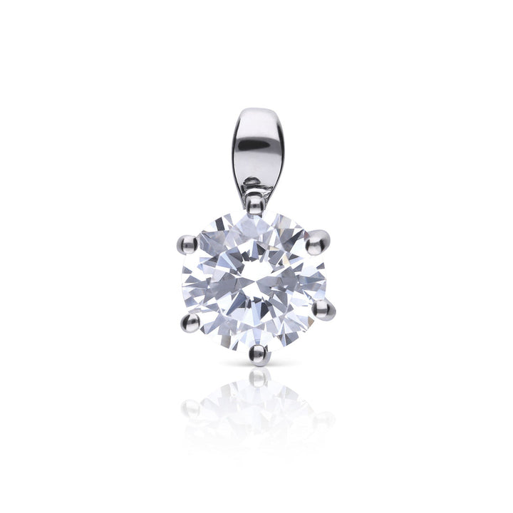 Diamonfire Six Claw Carat Pendant