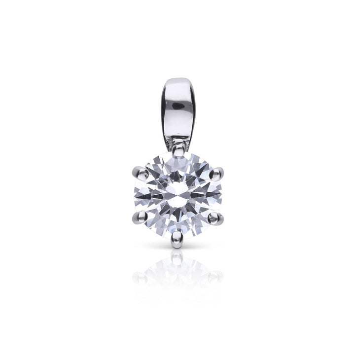 Diamonfire Six Claw Carat Pendant