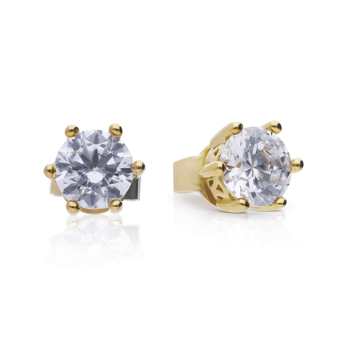 Diamonfire Six Claw Carat Stud Earrings
