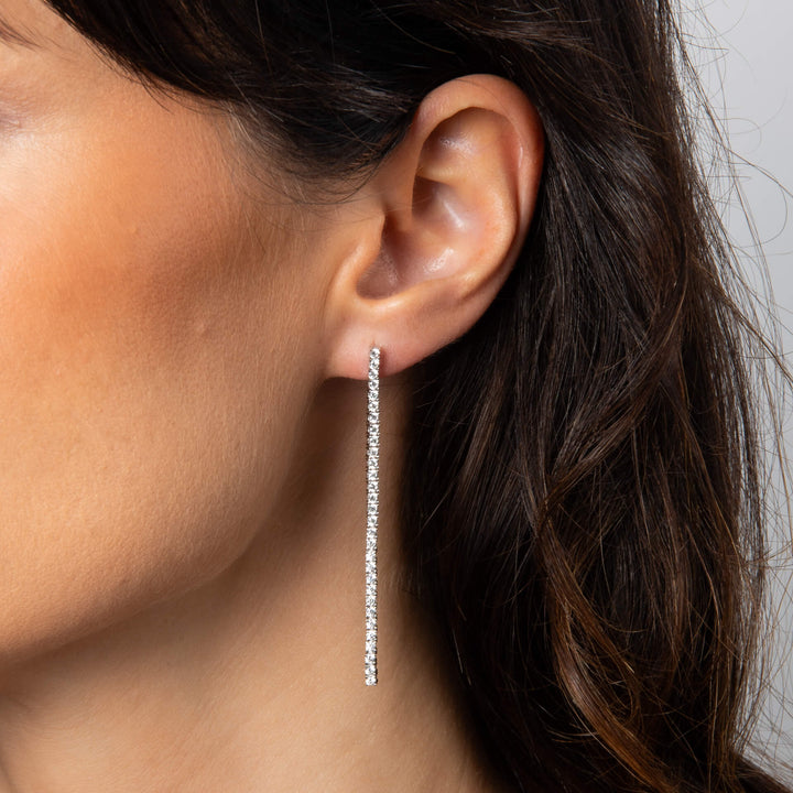 Diamonfire Tennis Chain Drop Earrings