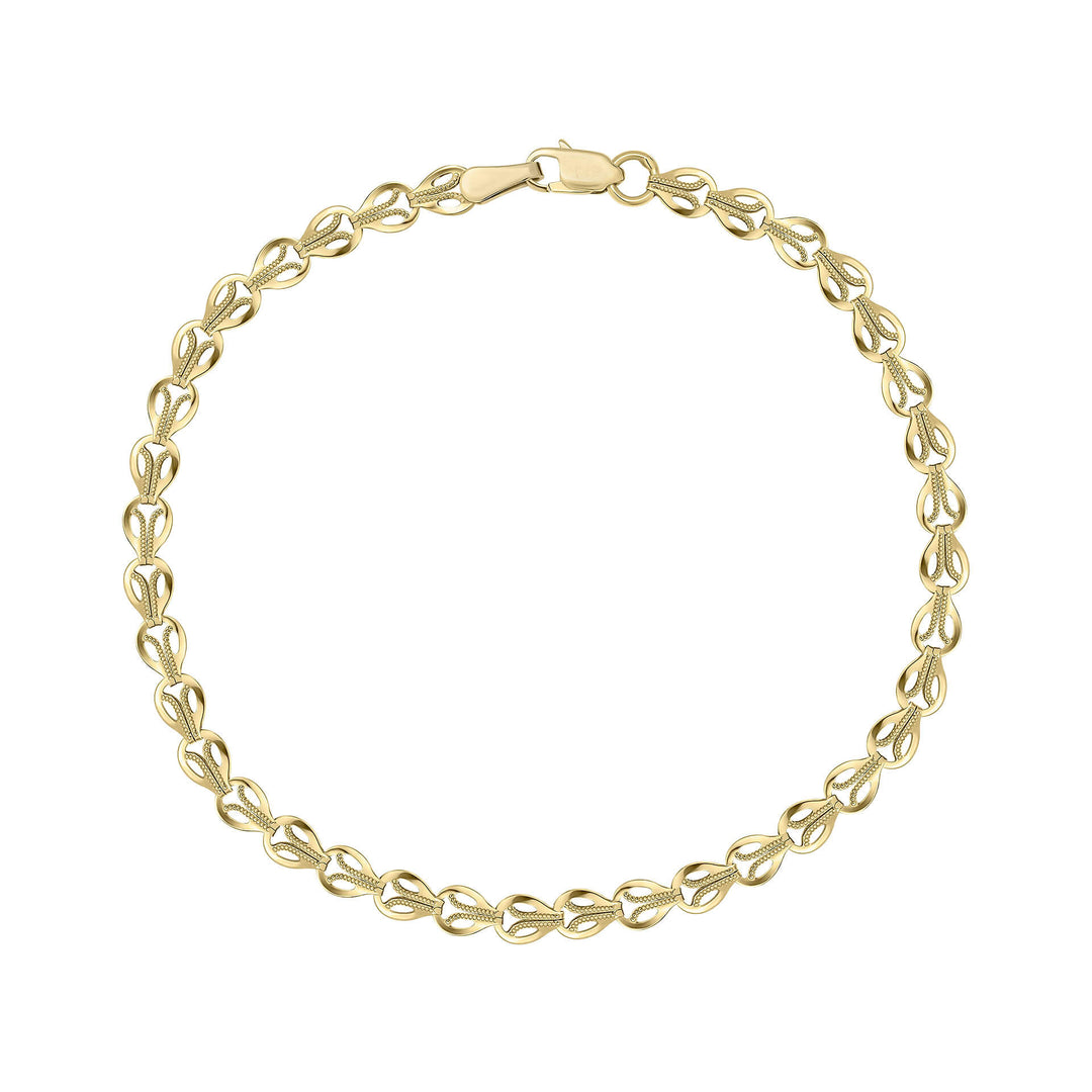 Elements Gold Stampato Link Chain Bracelet