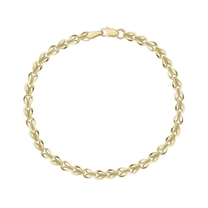 Elements Gold Stampato Link Chain Bracelet
