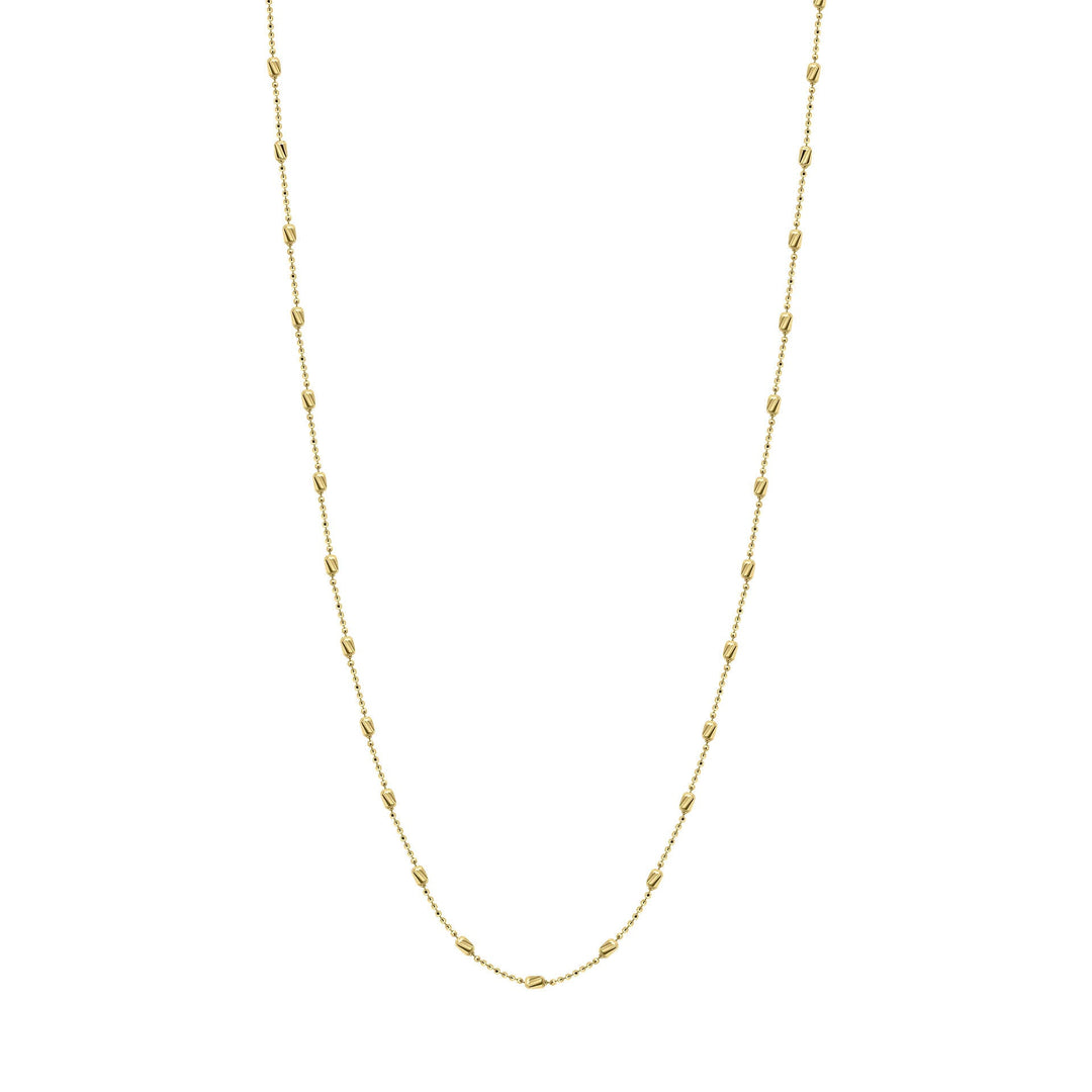 Elements Gold Diamond Cut Station Necklace