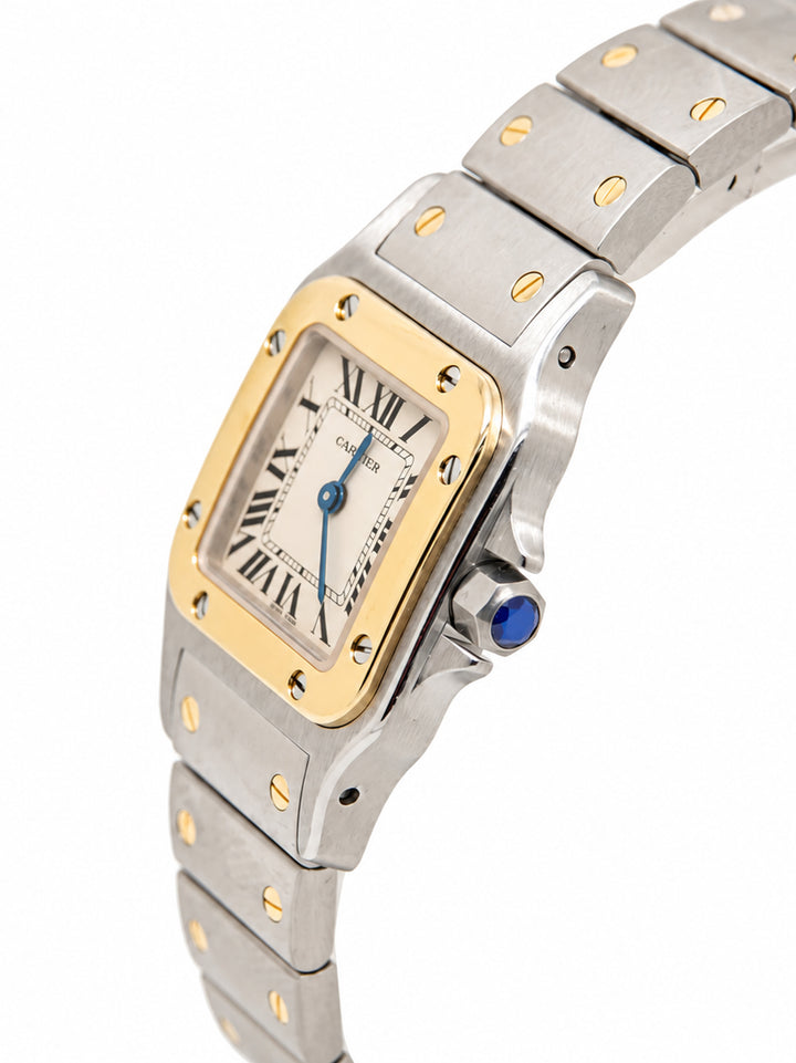 Ladies Cartier bi-metal Santos Galbee watch