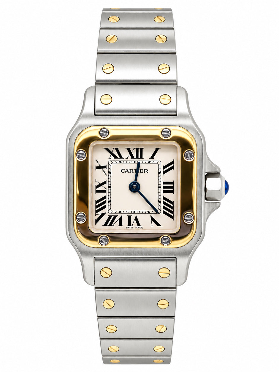 Ladies Cartier bi-metal Santos Galbee watch