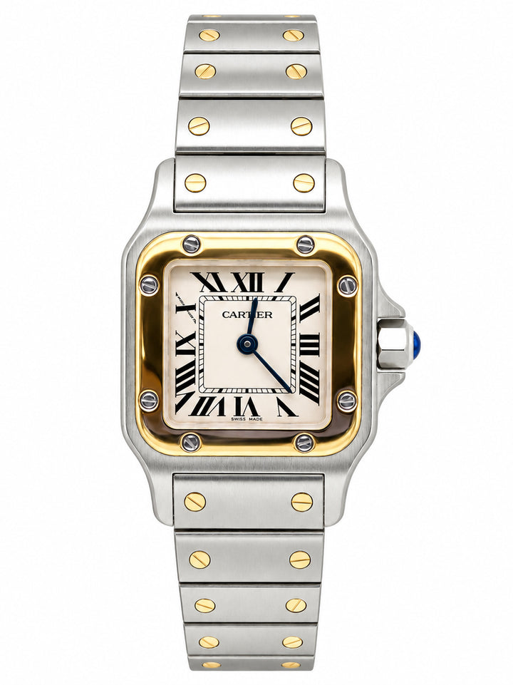 Ladies Cartier bi-metal Santos Galbee watch
