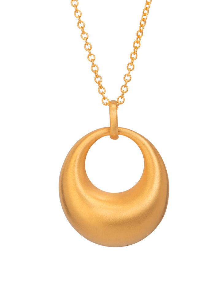 Silver Bergamo Electroformed Necklace – Gold