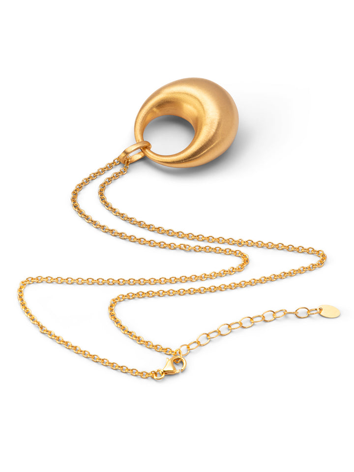 Silver Bergamo Electroformed Necklace – Gold