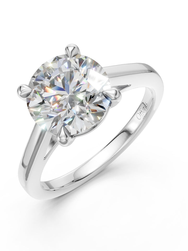 Platinum Laboratory Grown 2.00ct brilliant cut diamond solitaire ring