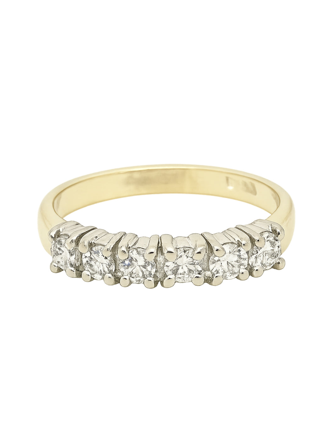 Pre-owned 18ct 6stone diamond ring