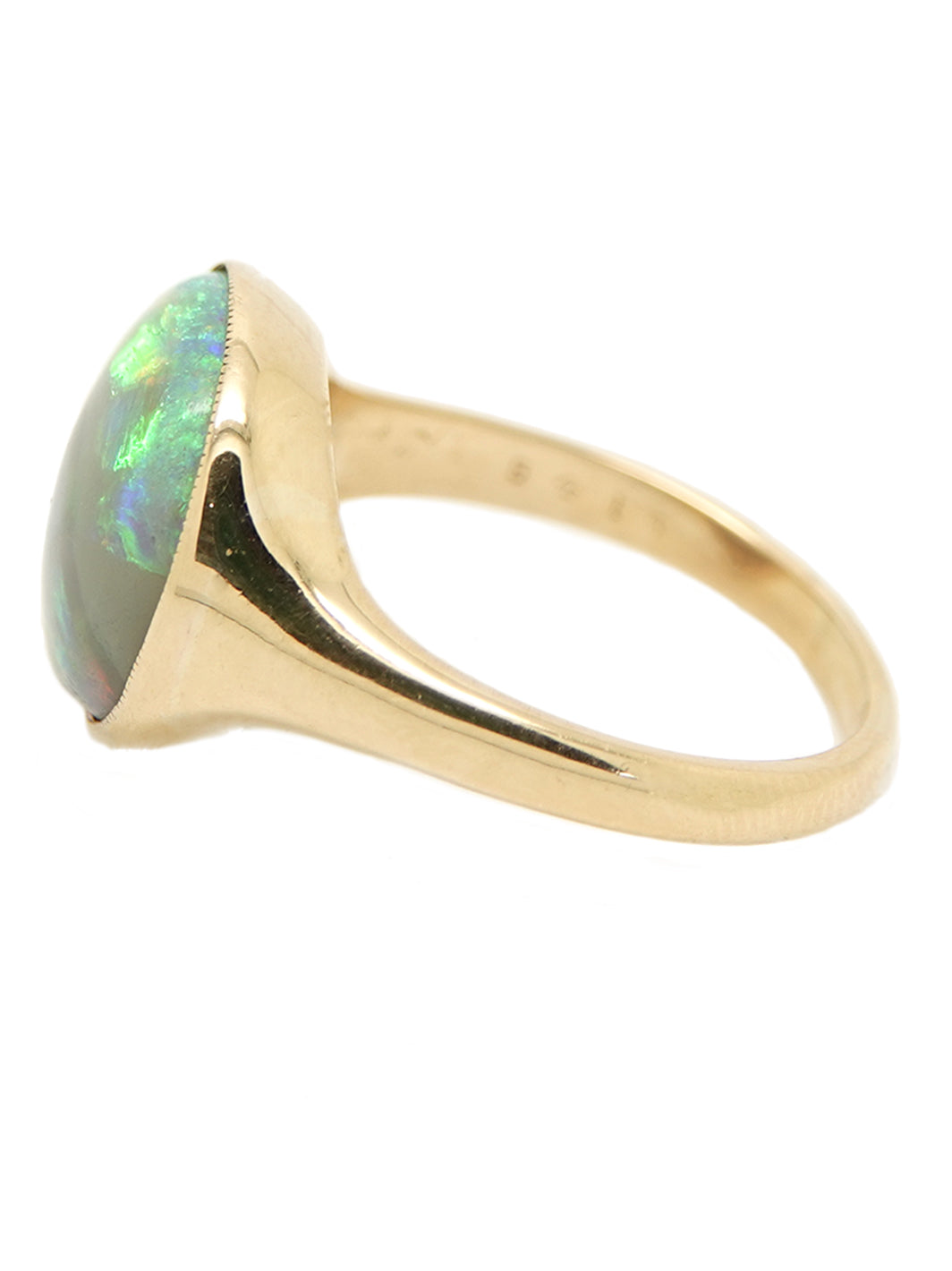 Pre-Owned 18ct Yellow Gold Cabochon Opal Ring
