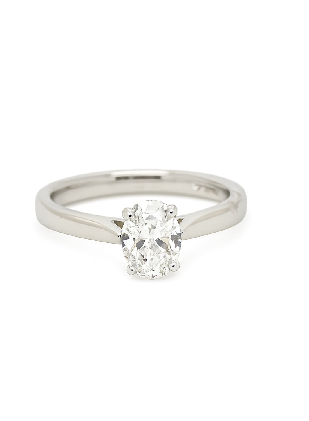 Pre-owned Laboratory grown 0.74ct oval solitaire