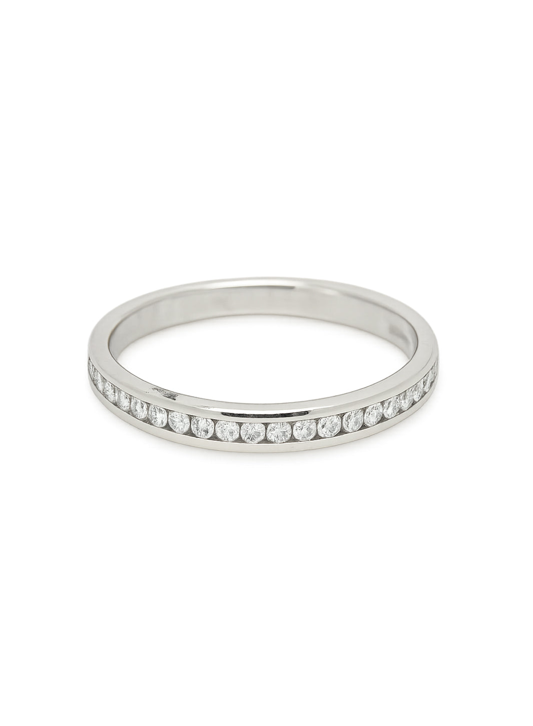 Pre-owned platinum half eternity ring