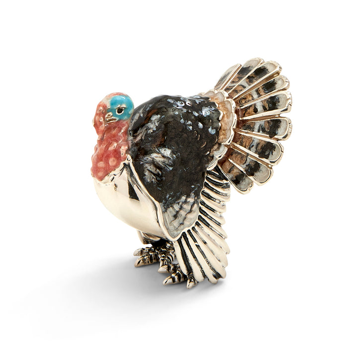 Saturno Silver & Enamelled Turkey