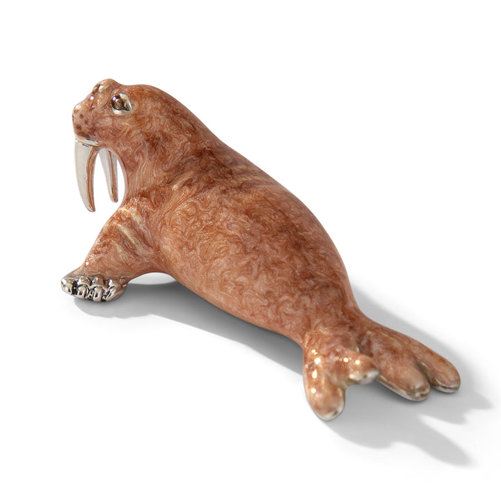Saturno Silver & Enamelled Walrus