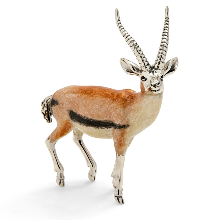 Saturno Silver & Enamelled Gazelle