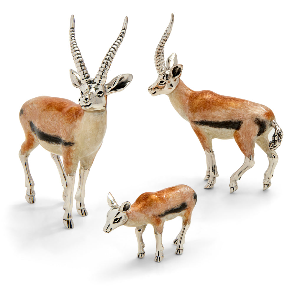 Saturno Silver & Enamelled Gazelle
