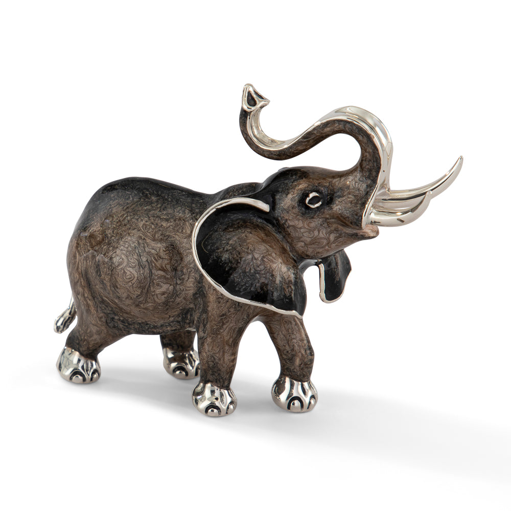 Saturno Silver & Enamelled Elephant – All Enamel