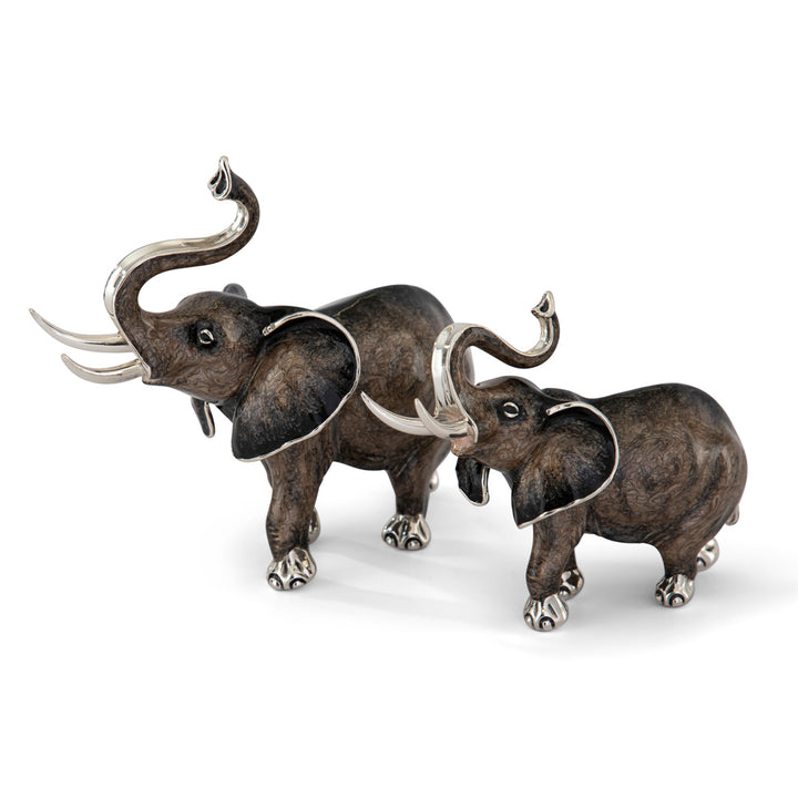 Saturno Silver & Enamelled Elephant – All Enamel