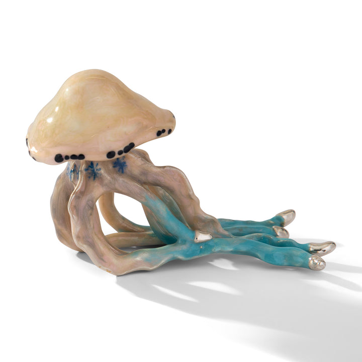 Saturno Silver & Enamelled Jelly Fish