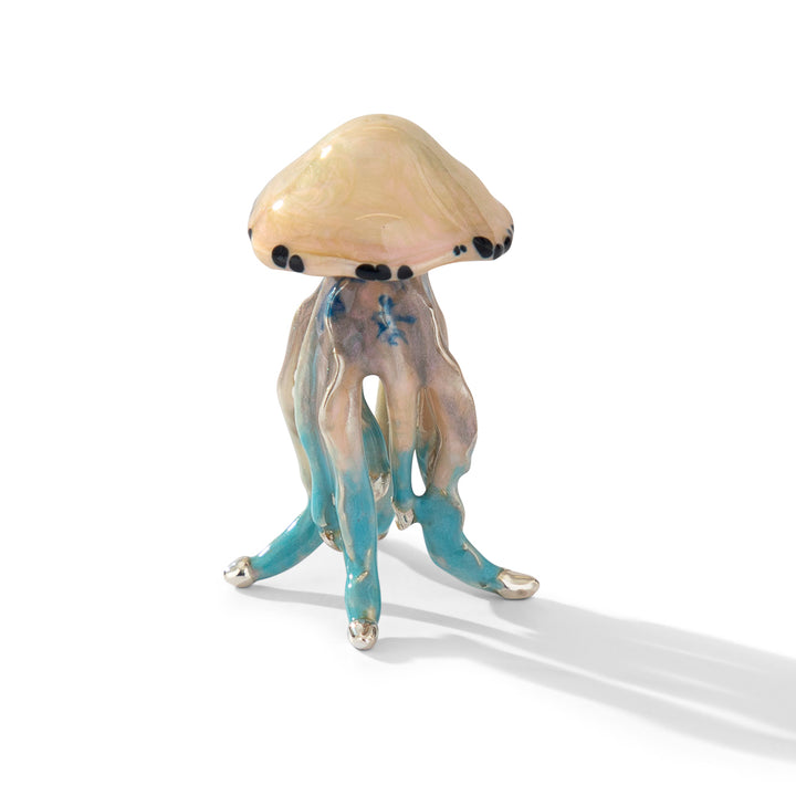 Saturno Silver & Enamelled Jelly Fish