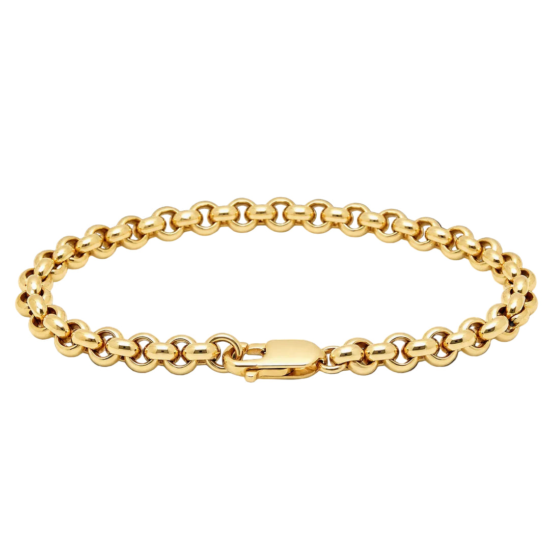 Pre-owned 9ct yellow gold heavy belcher bracelet