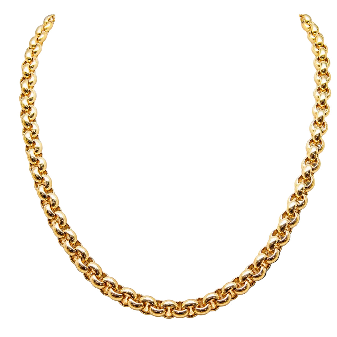 Pre-owned 9ct yellow gold heavy belcher chain
