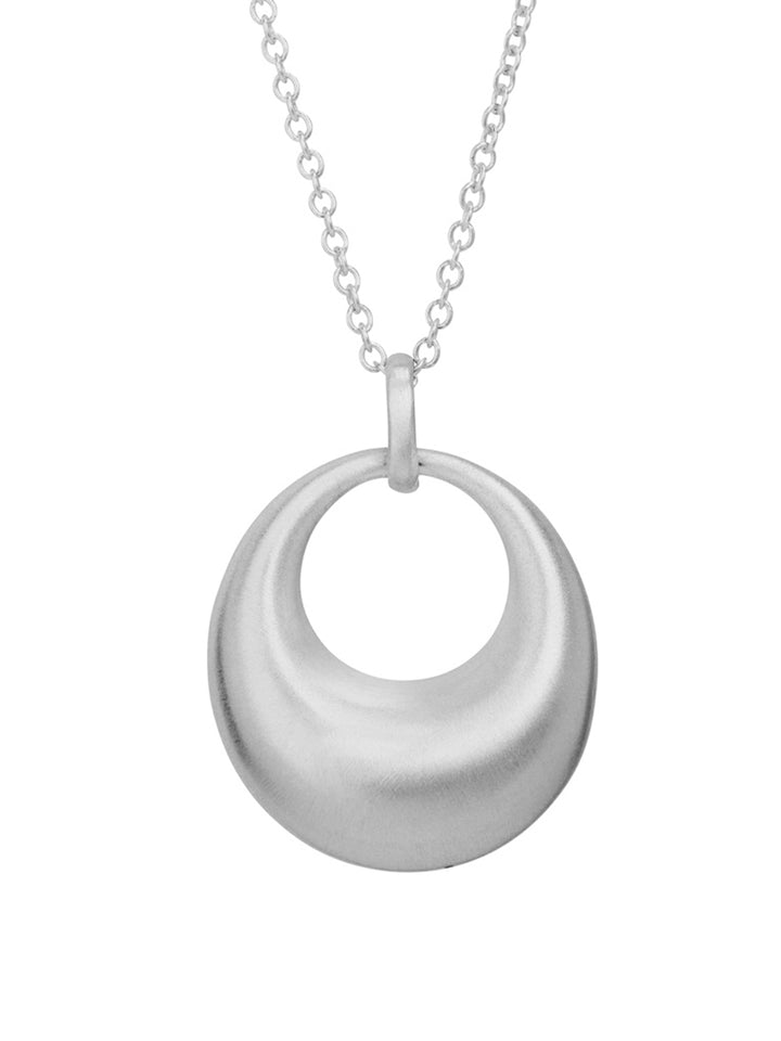 Silver Bergamo Electroformed Necklace – Rhodium