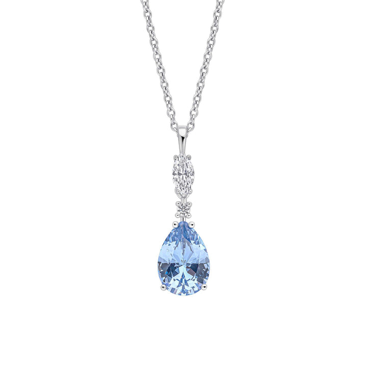 Diamonfire Teardrop and Marquise Drop Pendant