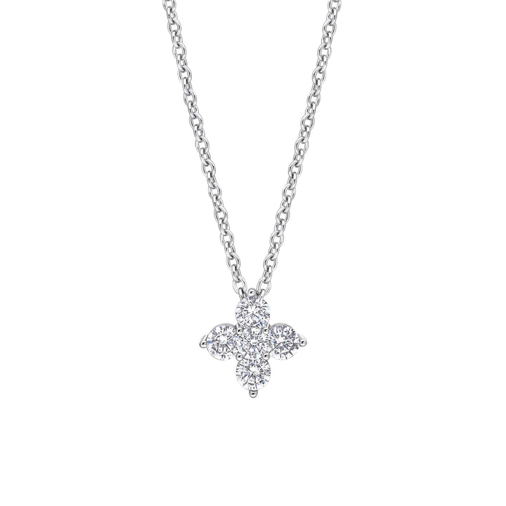 Diamonfire Zirconia Cluster Flower Pendant