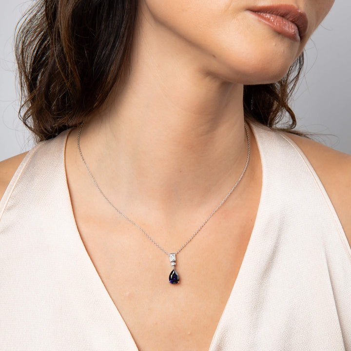 Diamonfire Bezel and Teardrop Pendant