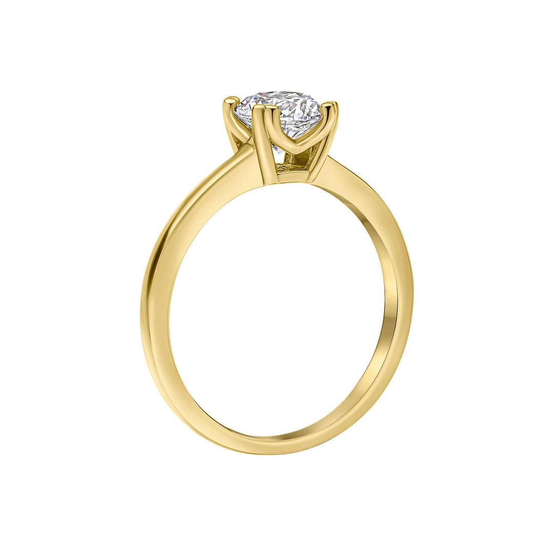 Diamonfire Double Claw Solitaire Ring