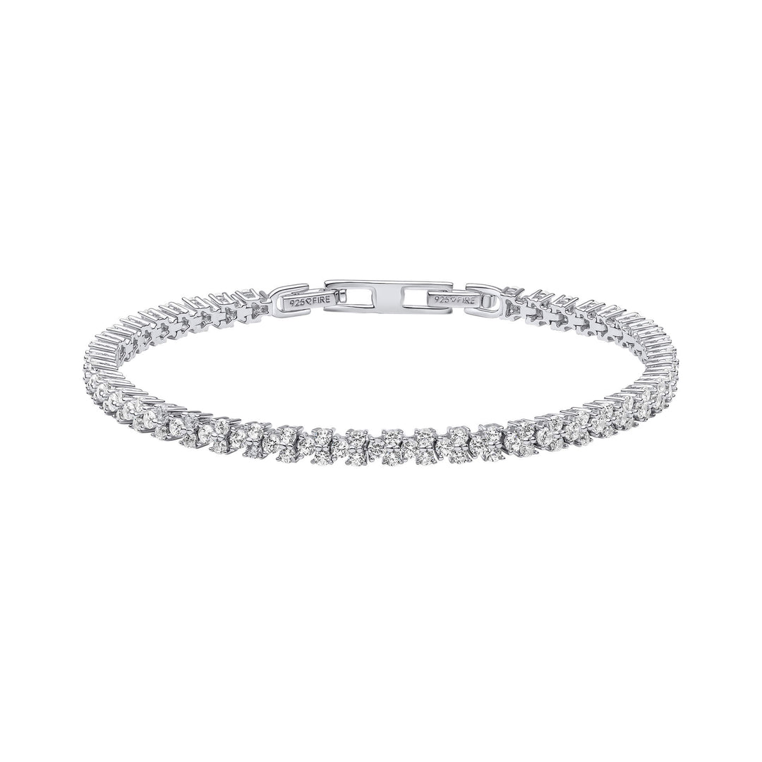 Diamonfire Claw Set Zirconia Tennis Bracelet