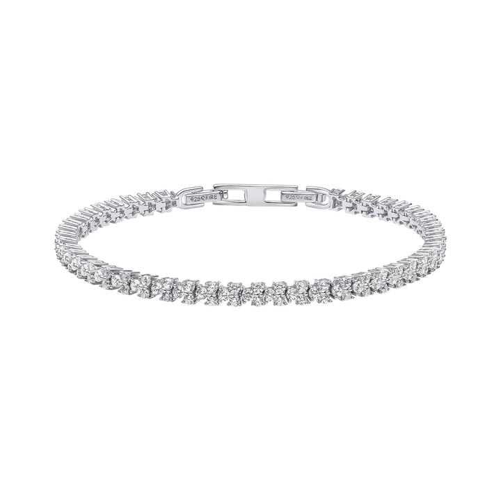 Diamonfire Claw Set Zirconia Tennis Bracelet