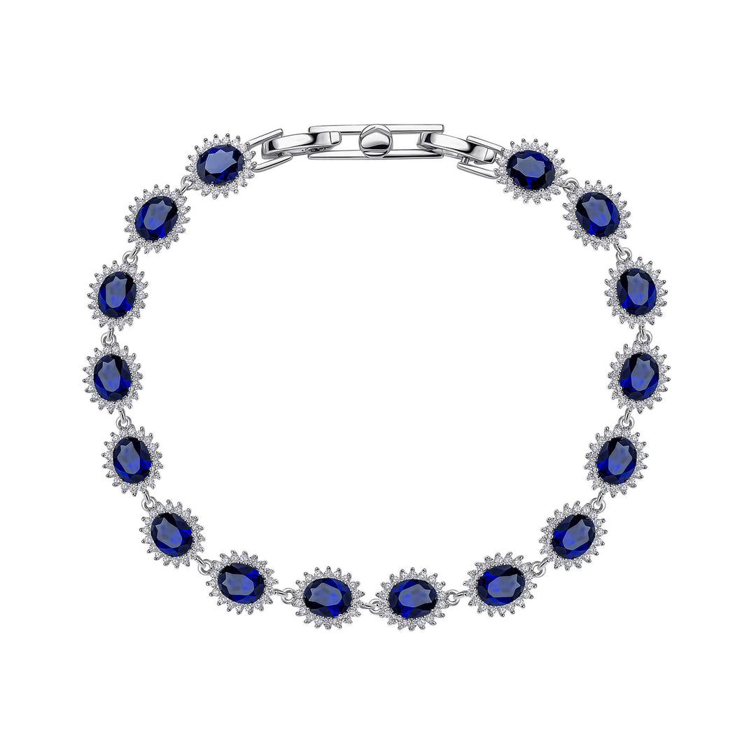 Diamonfire Oval Bracelet with Surround