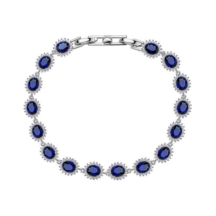 Diamonfire Oval Bracelet with Surround