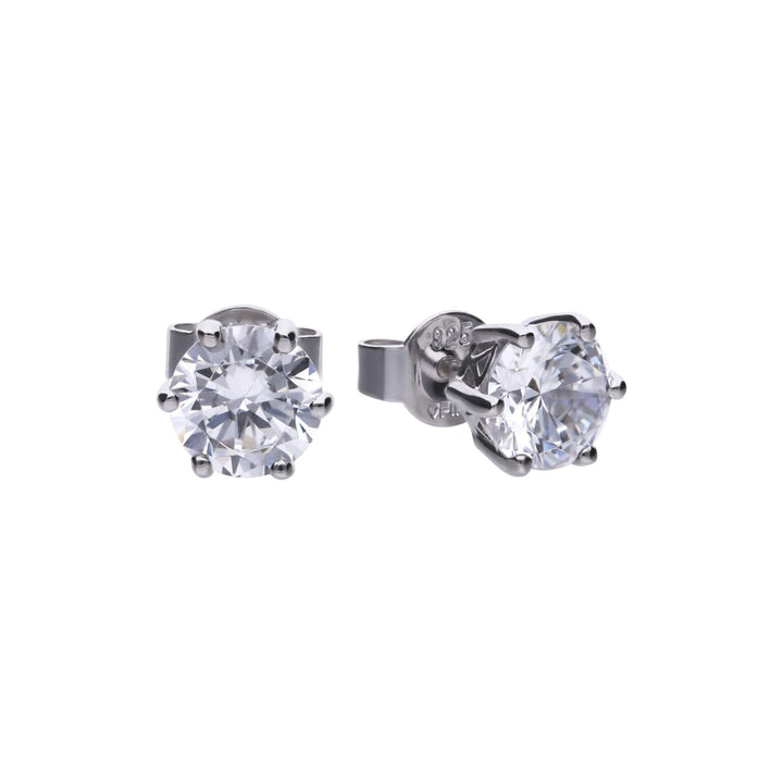 Diamonfire Six Claw Carat Stud Earrings