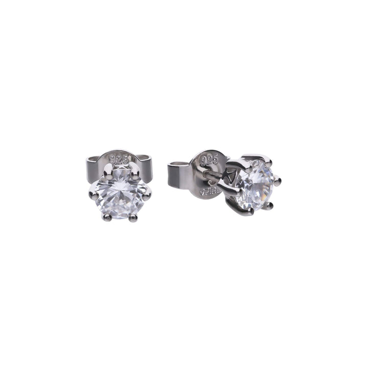 Diamonfire Six Claw Carat Stud Earrings