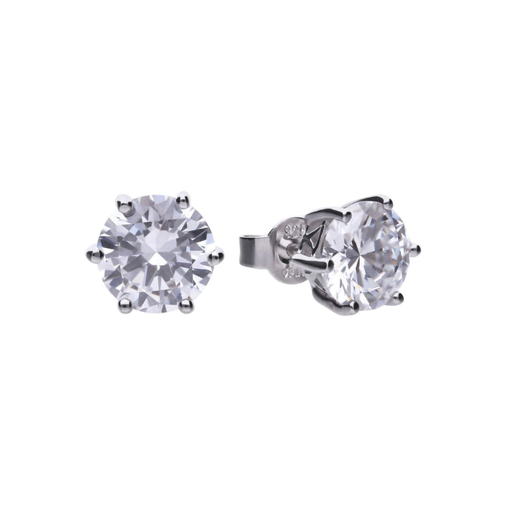 Diamonfire Six Claw Carat Stud Earrings