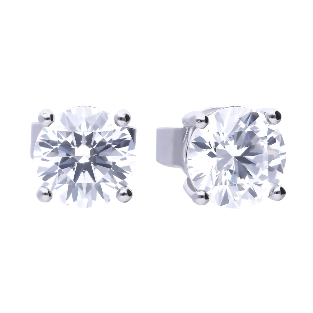 Diamonfire Four Claw Carat Stud Earrings