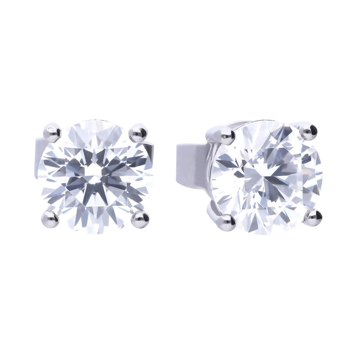 Diamonfire Four Claw Carat Stud Earrings